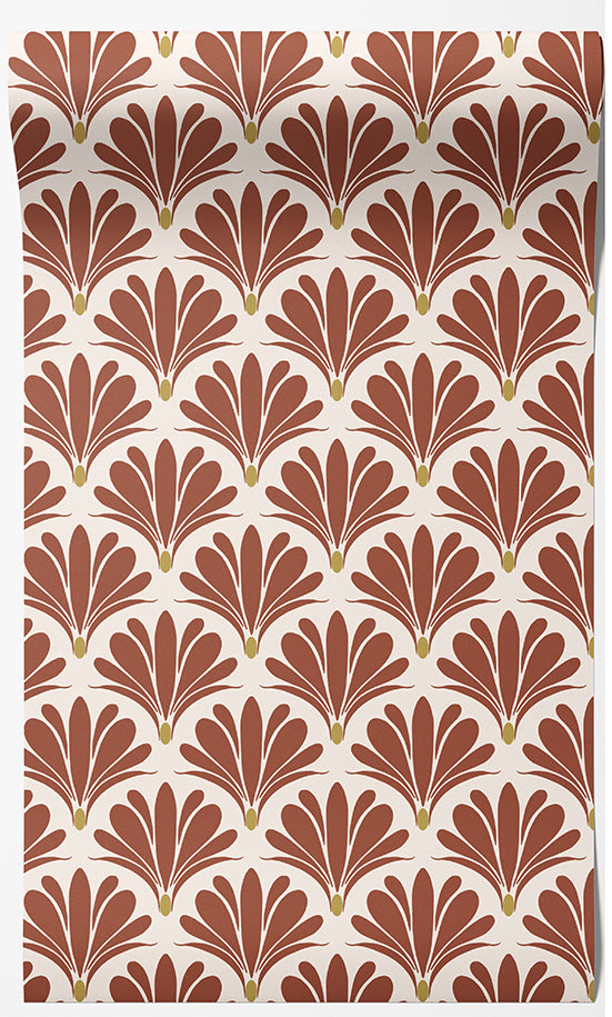 Art Deco Botanical Wallpaper