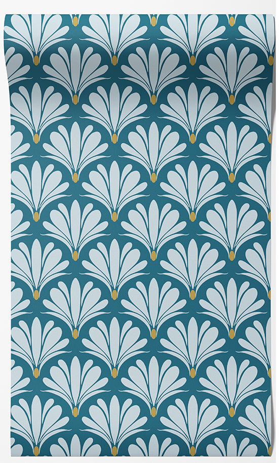 Art Deco Botanical Wallpaper