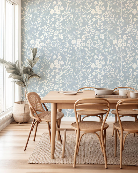 Cottage Fields Floral Wallpaper