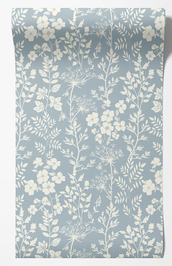 Cottage Fields Floral Wallpaper
