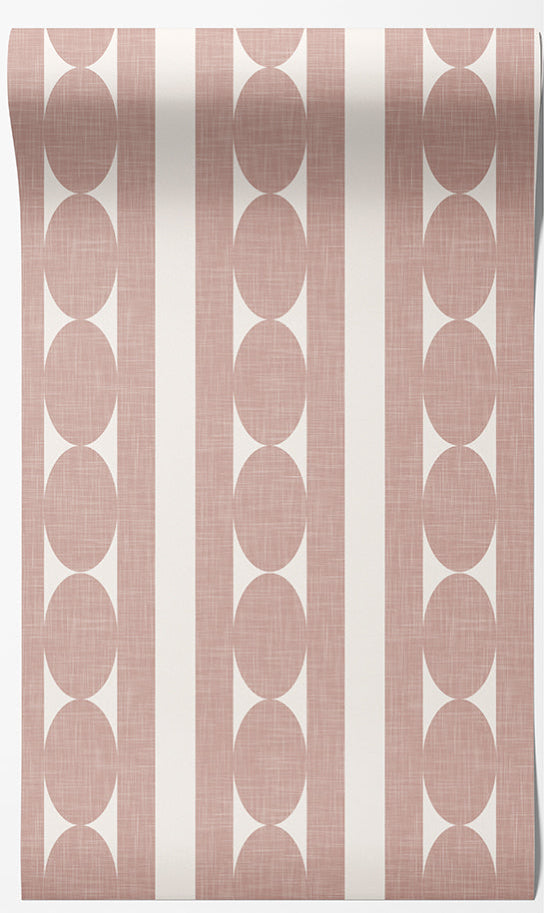 Dotty Stripe Geometric Wallpaper