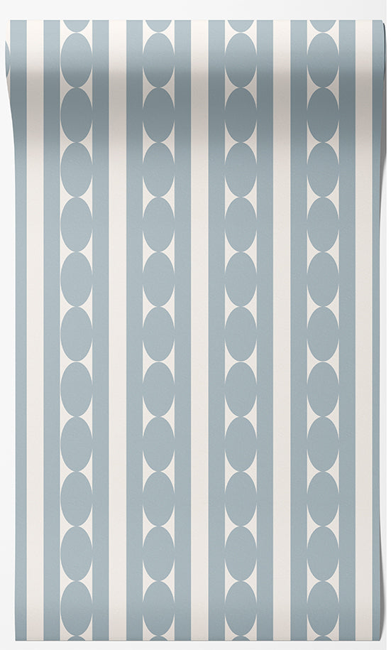 Dotty Stripe Geometric Wallpaper