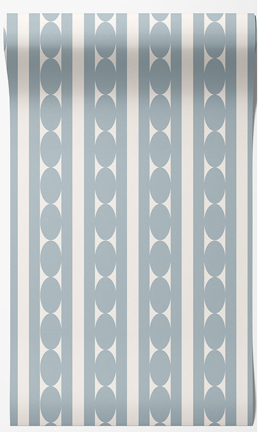 Dotty Stripe Geometric Wallpaper