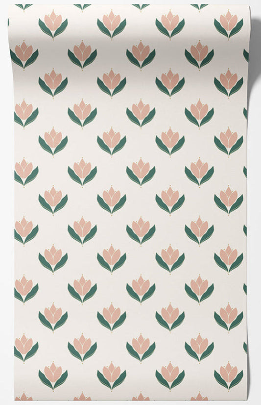 Libby Floral Wallpaper – Pink